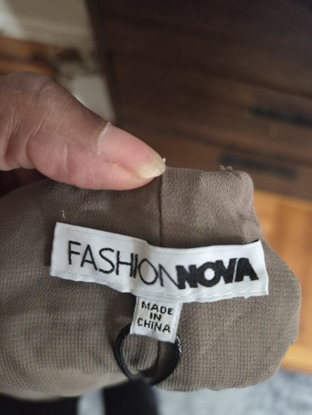 Fashion Nova Isla Paillette Sequin Halter Evening Dress NWT XL Taupe Open Back - Picture 7 of 8